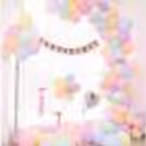 Multicoloured light pastel colour balloons decor for Baby shower by CherishX !