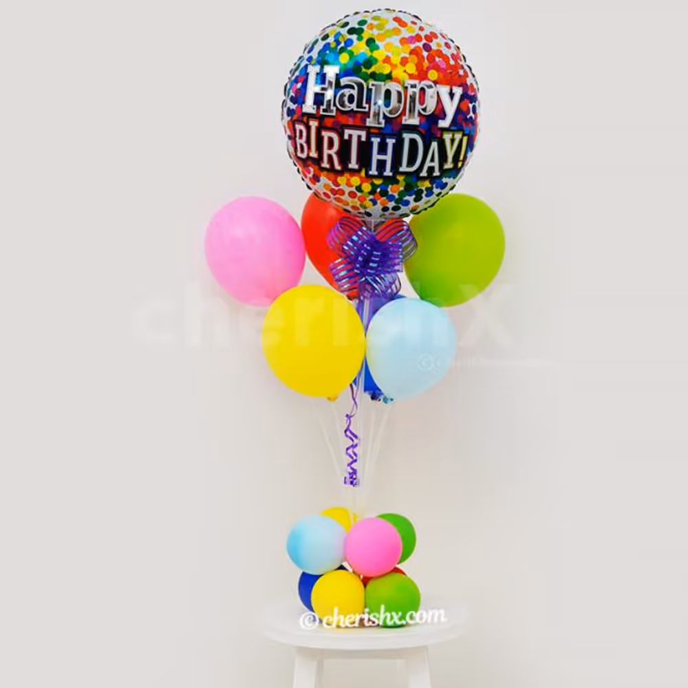This Vibrant Balloon Bouquet Stand gives an alluring look to the whole venue.