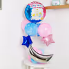 A big baby shower foil balloon for the top of the balloon bouquet.