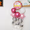 CherishX brings you this pretty Pink Chrome Number Balloon Stand.