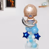 Send your blessings for the newborn baby boy by gifting welcome baby boy balloon stand.