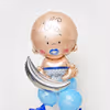 Baby boy foil balloon for the balloon bunch.