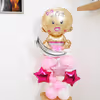 CherishX brings you this lovely welcome baby girl balloon stand to add charm to your decorations.