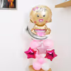 CherishX brings you this lovely welcome baby girl balloon stand to add charm to your decorations.