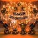 Adult Theme Birthday Decoration with Champagne, Whisky Foil Balloons