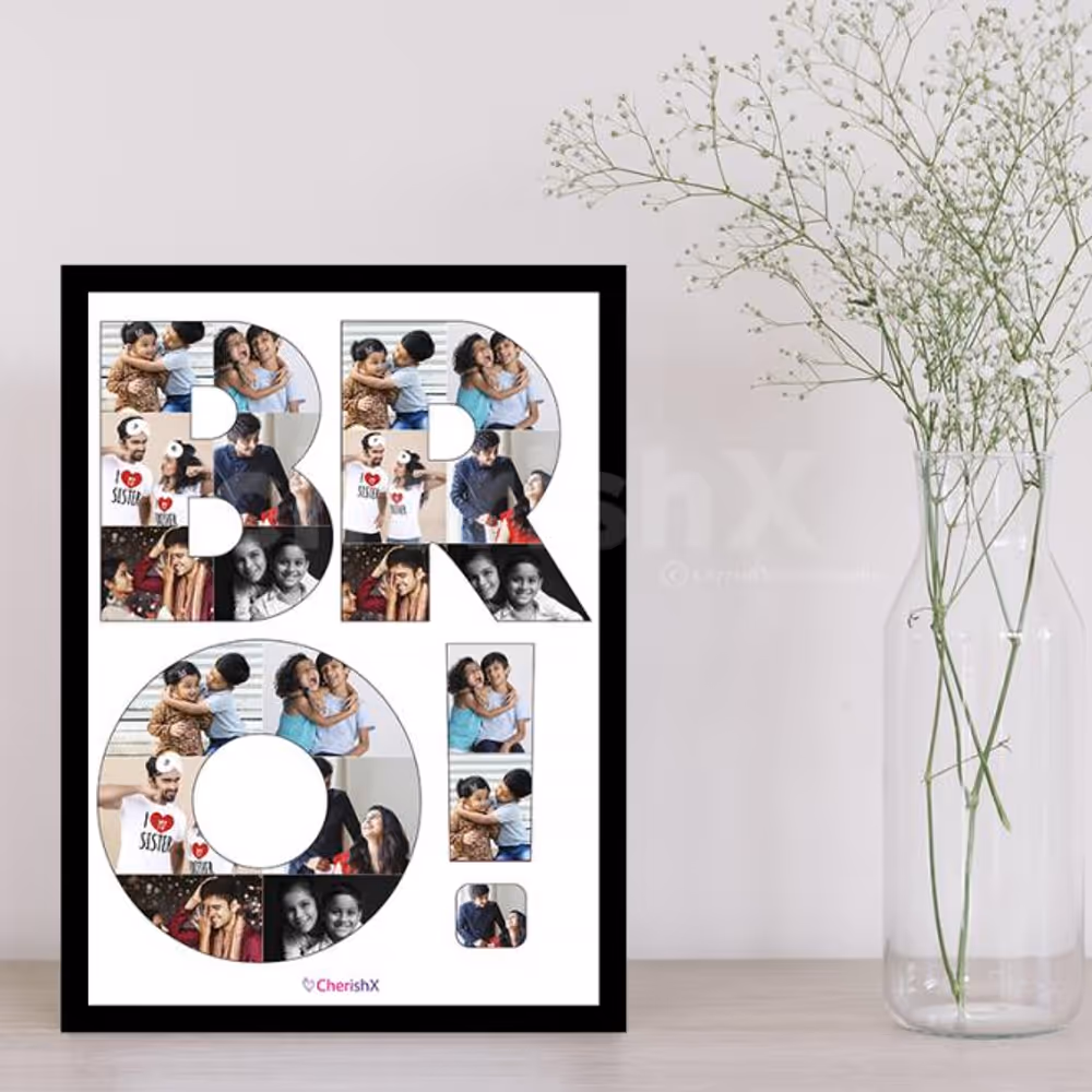 Make your brother feel special with this Unique BRO photo Frame by CherishX!