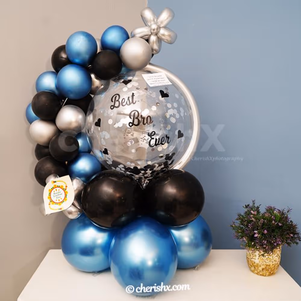Make your Raksha Bandhan celebrations beautiful by adding these elegant balloon bouquet stands