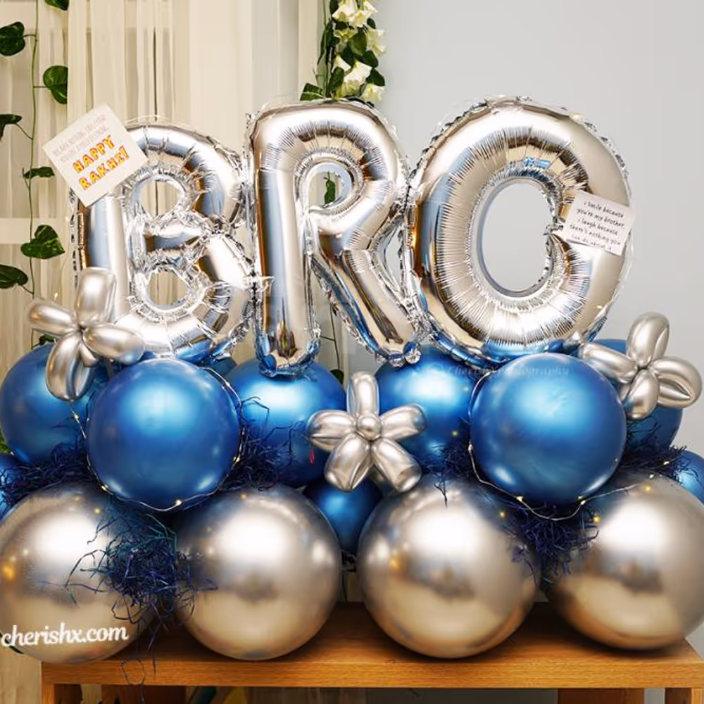 Make your brother feel special with this unique BRO Balloon Bouquet.