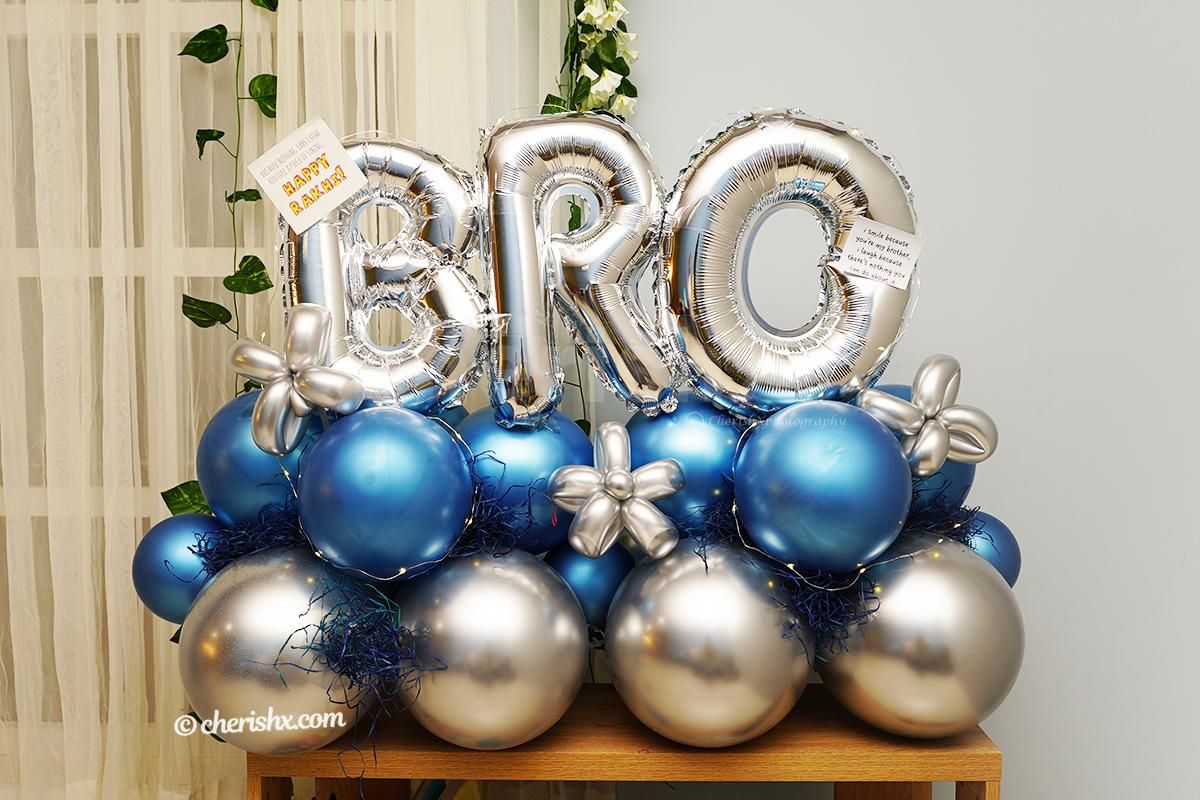 Make your brother feel special with this unique BRO Balloon Bouquet.