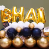 BHAI Balloon Bouquet highlighted with Golden Foil Balloon Letters.