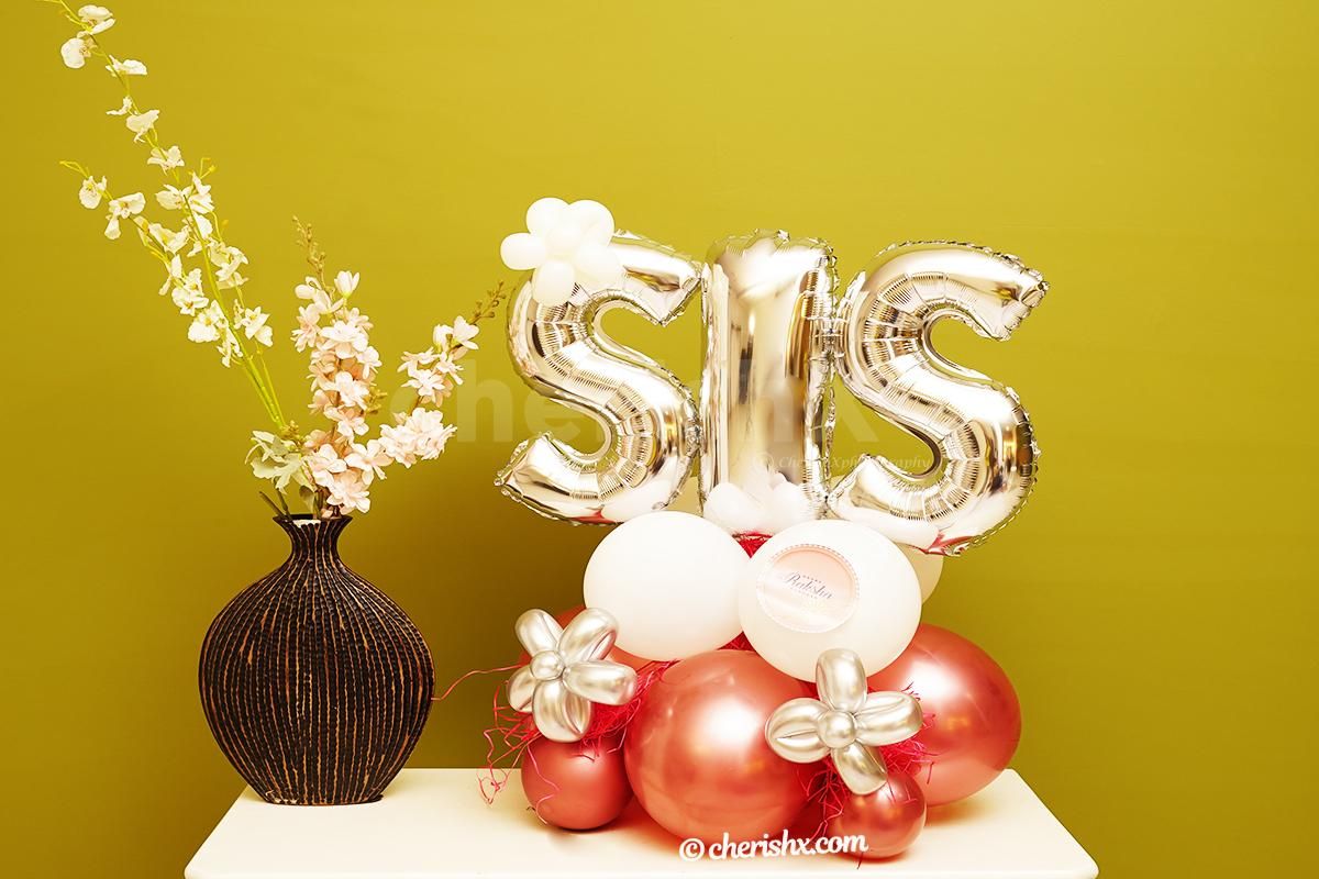 Make your sister happy with this cute balloon bouquet for Raksha Bandhan.