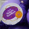 A Raksha Bandhan message attached with the Best SIS Lavender Balloon Bouquet