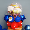 A Rakhi Message attached with CherishX's Superhero Rakhi Balloon Bouquet.