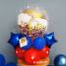 A Rakhi Message attached with CherishX's Superhero Rakhi Balloon Bouquet.