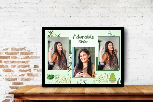 Celebrate Raksha Bandhan in the most loving way with CherishX's Adorable Sister Frame.