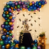 CherishX's Blue themed Peacock Decor for Janmashtami.