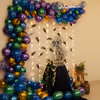 Get this peacock themed balloon decoration done for Janmashatami at the venue of your choice.