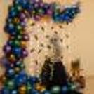Get this peacock themed balloon decoration done for Janmashatami at the venue of your choice.