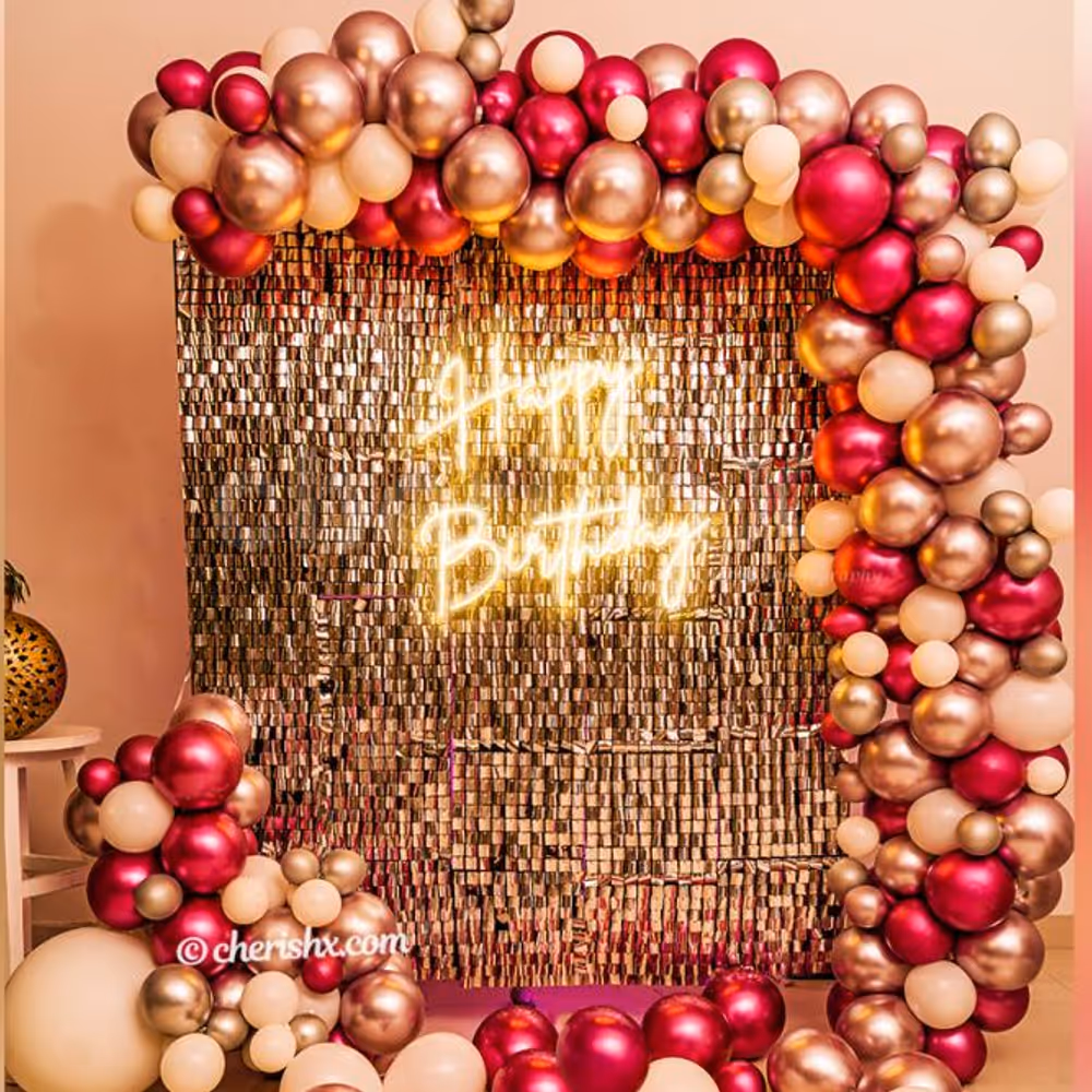 Breathtaking Sequins Pink and Silver Decor for your birthday party!