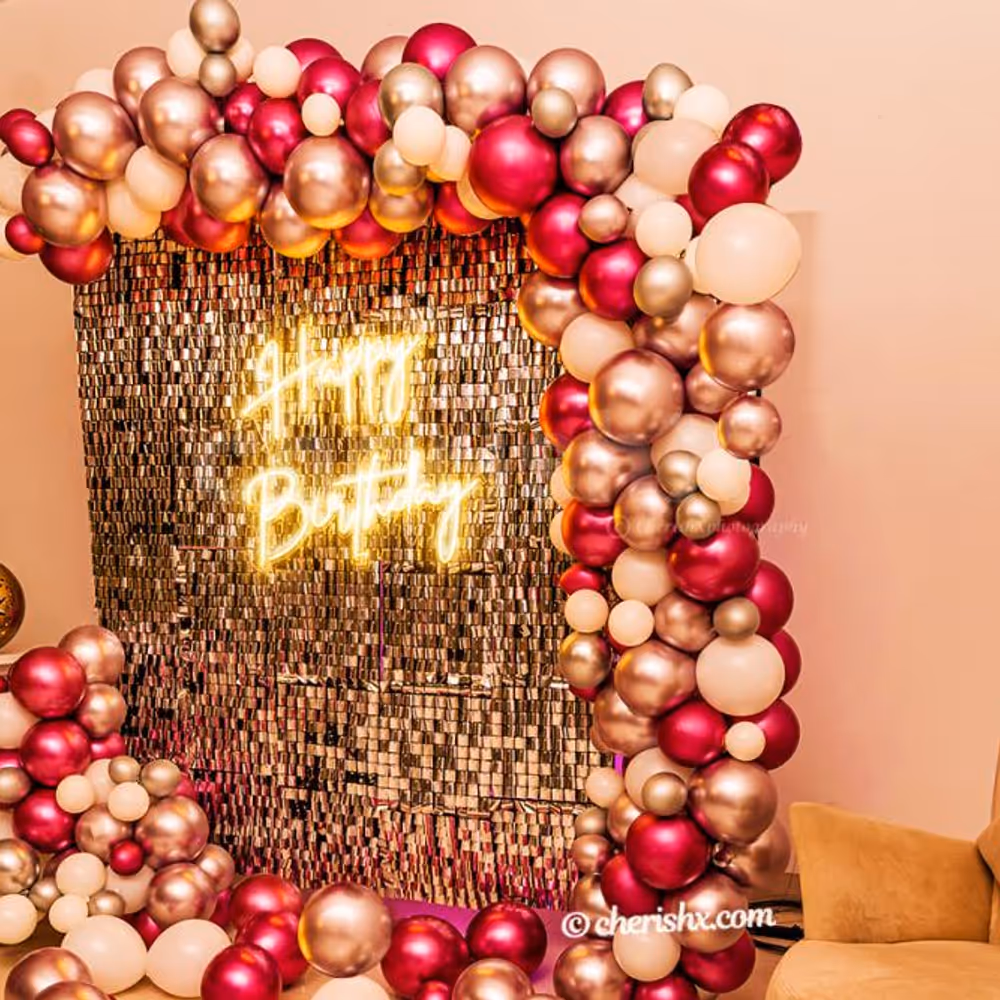 Surprise your close ones with CherishX's Glamorous Pink and Silver Decor!!