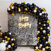 A Gorgeous in-trend Premium Sequins Black and Gold Neon Decor!