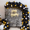 A Gorgeous in-trend Premium Sequins Black and Gold Neon Decor!