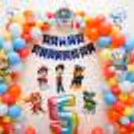 Surprise your child on his/her birthday with this colourful PAW Patrol Themed birthday decor!