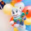 Cut-out of the character of PAW Patrol; Rubble.