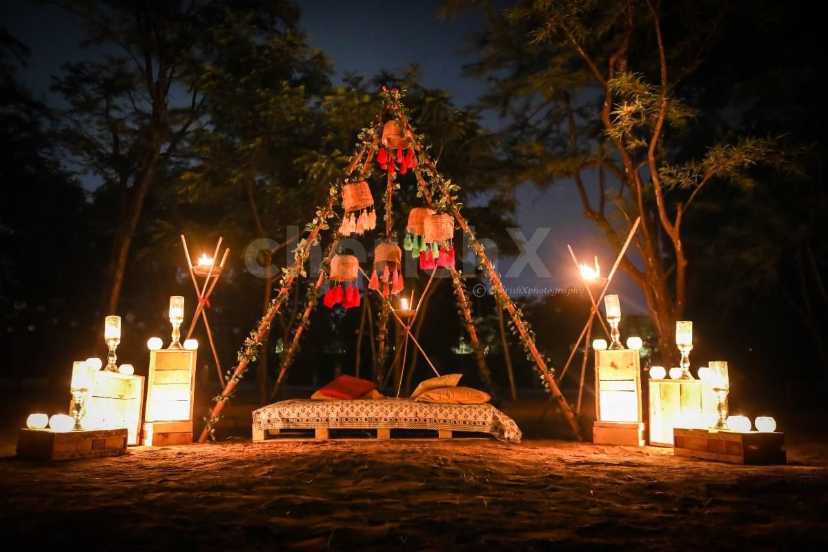 Special canopy dining under the stars in jaipur