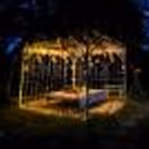 A Gorgeous Dinner on the swing setup for you and your partner in kukas jaipur