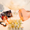 CherishX's Premium Feather Balloon Bucket includes photos, Roses and Chocolates.