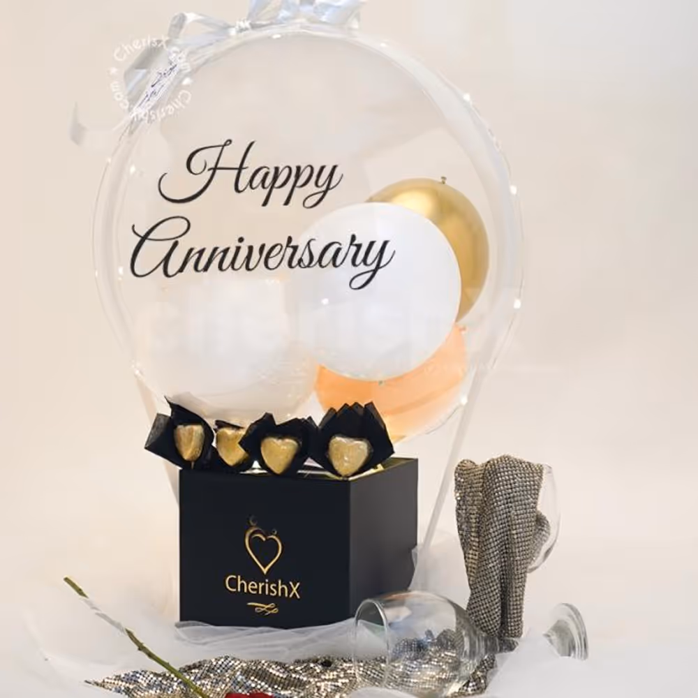 Karwa Chauth Special Helium Surprise Bucket by CherishX!