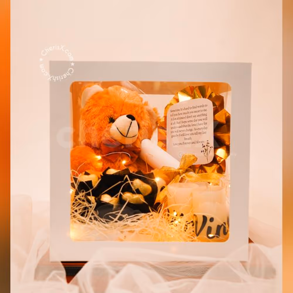 A Transparent Box by CherishX for Karwa Chauth.