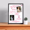 1. Surprise your wife with a fun All About Her Photo Frame!