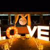LOVE Pathway set up with Romantic Cabana for your proposal!