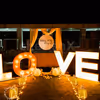 LOVE Pathway set up with Romantic Cabana for your proposal!
