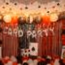 Premium card inspired Diwali decoration for a festive celebration.