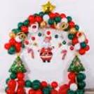 Attractive Balloon Arc wall decoration for Your Christmas Celebration