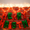 Get a Brick wall Themed Merry Christmas Decor by CherishX for your home, office or school!