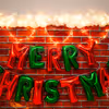 Get a Brick wall Themed Merry Christmas Decor by CherishX for your home, office or school!