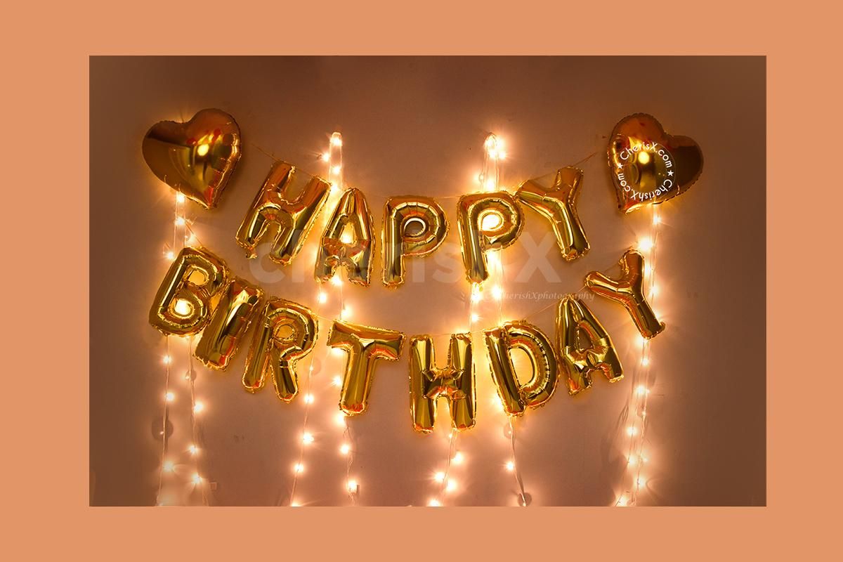 Make your birthday party awesome with CherishX's Gorgeous Red and Golden Birthday Decor!