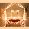 Surprise your better half with this beautiful proposal set up!