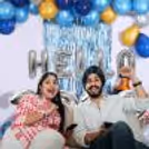 Make your party memorable by adding this Blue and Silver Themed Balloon Decor!
