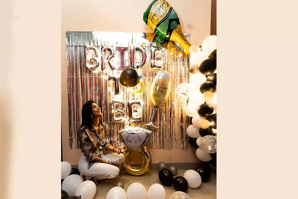 Get a Bridal Shower Decoration for the Bride to be make the bachelorette party even more special Bangalore