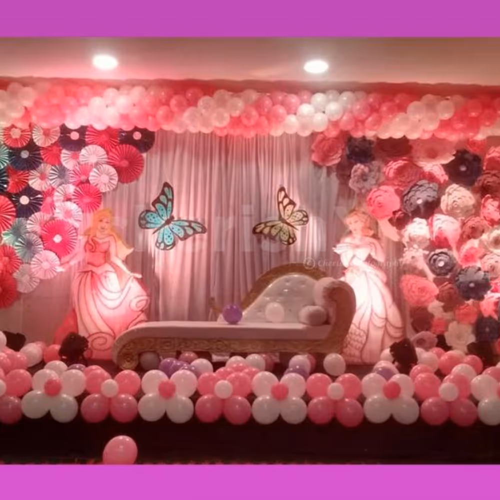 A Pink and White Princess Theme Decor by CherishX