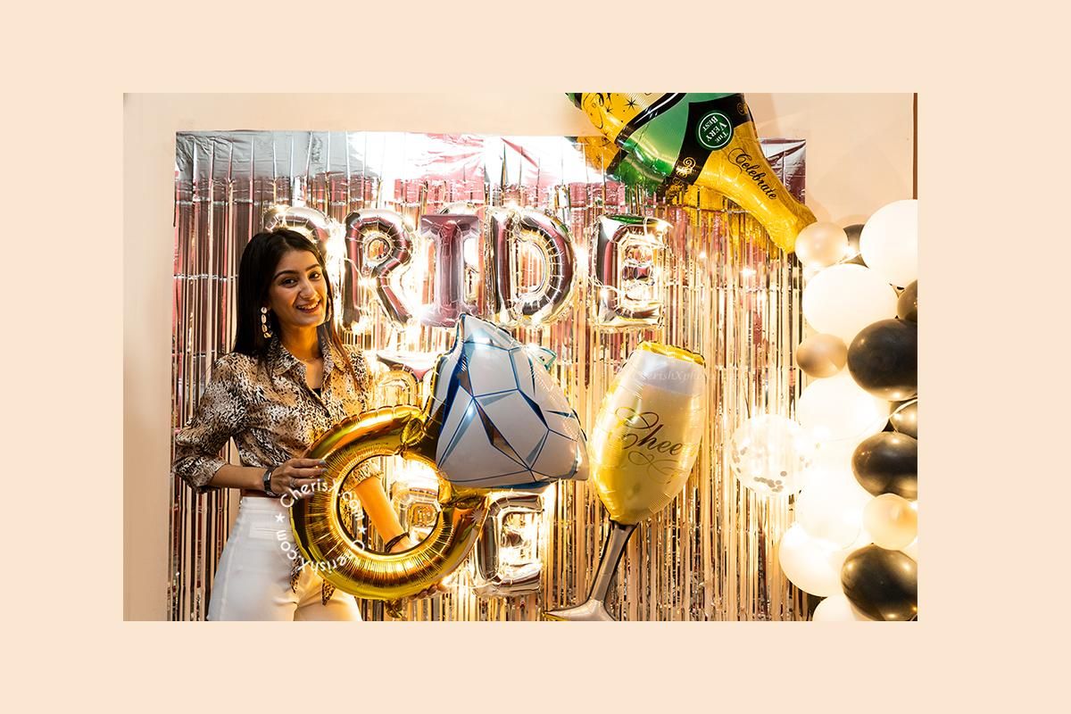 Celebrate Bachelorette with Gorgeous Silev Theme Bride-to-be Party Decor by CherishX!
