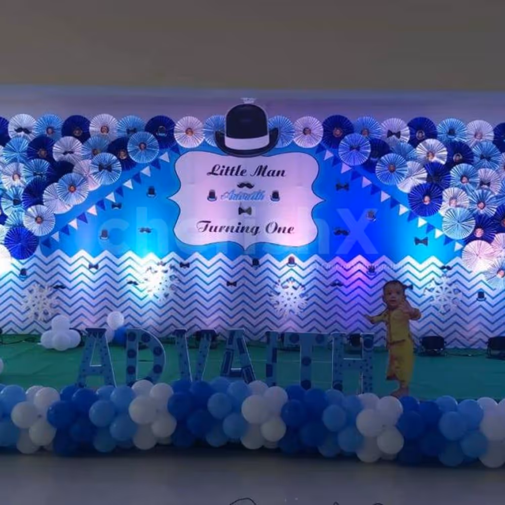 A Stunning Little Man Themed Decoration for your Grand Celebrations!