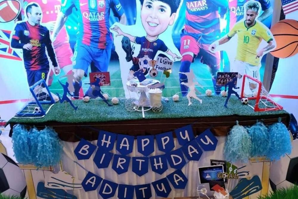 Enjoy your Welcome Baby Boy Celebration with CherishX's Football Theme Decoration!