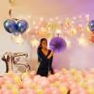 Soft pastel birthday decoration for a dreamy celebration.