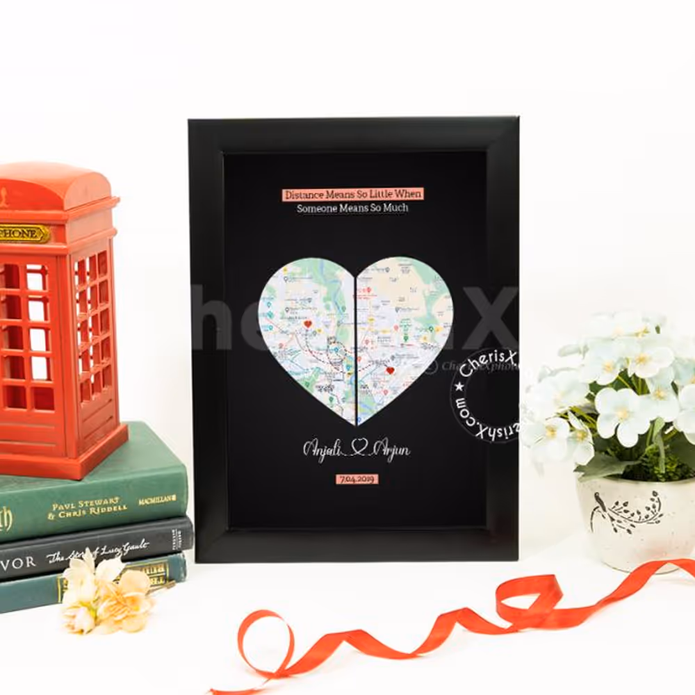 Gift your lover a fulfilling Valentine's Distance Love Frame gift this 2022.